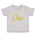 Toddler Clothes Golden 1 Birthday Celebration Age Toddler Shirt Cotton
