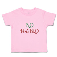 Toddler Clothes No Hablo An Foreign Language Toddler Shirt Baby Clothes Cotton