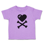 Toddler Girl Clothes Crossbone Hearth with Bow Toddler Shirt Baby Clothes Cotton