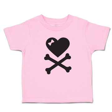 Toddler Girl Clothes Crossbone Hearth with Bow Toddler Shirt Baby Clothes Cotton