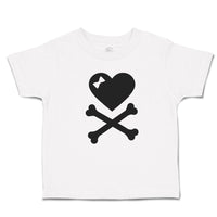 Toddler Girl Clothes Crossbone Hearth with Bow Toddler Shirt Baby Clothes Cotton