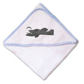 Baby Hooded Towel Low-Wing Airplane Embroidery Kids Bath Robe Cotton