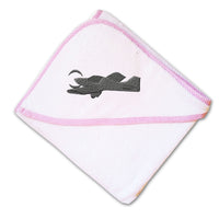 Baby Hooded Towel Low-Wing Airplane Embroidery Kids Bath Robe Cotton - Cute Rascals