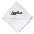 Baby Hooded Towel Low-Wing Airplane Embroidery Kids Bath Robe Cotton