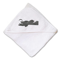 Baby Hooded Towel Low-Wing Airplane Embroidery Kids Bath Robe Cotton - Cute Rascals