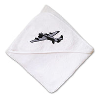 Baby Hooded Towel Military Plane Halifax Bomber Embroidery Kids Bath Robe Cotton - Cute Rascals