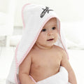 Baby Hooded Towel Kc-10 Aircraft Embroidery Kids Bath Robe Cotton