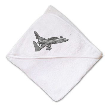Baby Hooded Towel Personal Aircraft Embroidery Kids Bath Robe Cotton