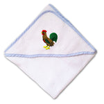 Baby Hooded Towel Rooster A Embroidery Kids Bath Robe Cotton - Cute Rascals