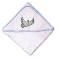 Baby Hooded Towel Dove A Embroidery Kids Bath Robe Cotton