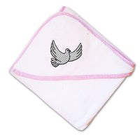 Baby Hooded Towel Dove A Embroidery Kids Bath Robe Cotton - Cute Rascals