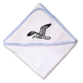 Baby Hooded Towel Sea Gull Embroidery Kids Bath Robe Cotton