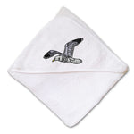 Baby Hooded Towel Sea Gull Embroidery Kids Bath Robe Cotton - Cute Rascals