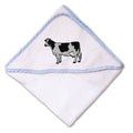 Baby Hooded Towel Cow A Embroidery Kids Bath Robe Cotton