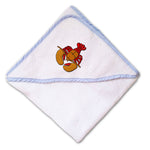 Baby Hooded Towel Lobster A Embroidery Kids Bath Robe Cotton - Cute Rascals