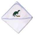 Baby Hooded Towel Wildlife Dinosaur Embroidery Kids Bath Robe Cotton