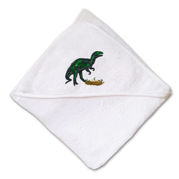 Baby Hooded Towel Wildlife Dinosaur Embroidery Kids Bath Robe Cotton - Cute Rascals