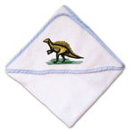 Baby Hooded Towel Wild Dinosaur Embroidery Kids Bath Robe Cotton - Cute Rascals