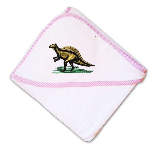 Baby Hooded Towel Wild Dinosaur Embroidery Kids Bath Robe Cotton - Cute Rascals