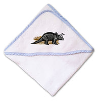 Baby Hooded Towel Dinosaur B Embroidery Kids Bath Robe Cotton - Cute Rascals