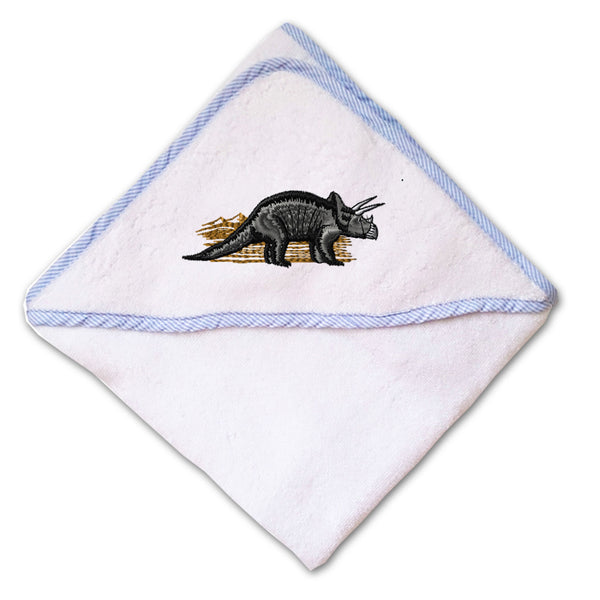 Baby Hooded Towel Dinosaur B Embroidery Kids Bath Robe Cotton - Cute Rascals