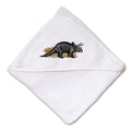 Baby Hooded Towel Dinosaur B Embroidery Kids Bath Robe Cotton