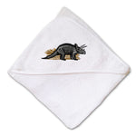 Baby Hooded Towel Dinosaur B Embroidery Kids Bath Robe Cotton - Cute Rascals