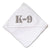 Baby Hooded Towel K-9 Silver Logo Embroidery Kids Bath Robe Cotton - Cute Rascals