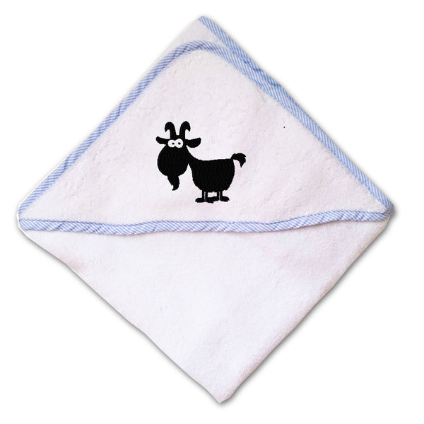 Baby Hooded Towel Cute Goat Animal Embroidery Kids Bath Robe Cotton - Cute Rascals