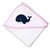 Baby Hooded Towel Whale Sea Animal Embroidery Kids Bath Robe Cotton - Cute Rascals