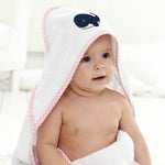 Baby Hooded Towel Whale Sea Animal Embroidery Kids Bath Robe Cotton - Cute Rascals