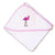Baby Hooded Towel Flamingo Pink and Lavender Embroidery Kids Bath Robe Cotton - Cute Rascals