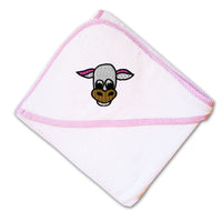 Baby Hooded Towel Funny Cow Face Embroidery Kids Bath Robe Cotton - Cute Rascals