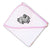 Baby Hooded Towel Sitting Rabbit Black Outline Embroidery Kids Bath Robe Cotton - Cute Rascals
