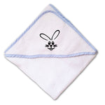 Baby Hooded Towel Bunny Face with Teeth Embroidery Kids Bath Robe Cotton - Cute Rascals