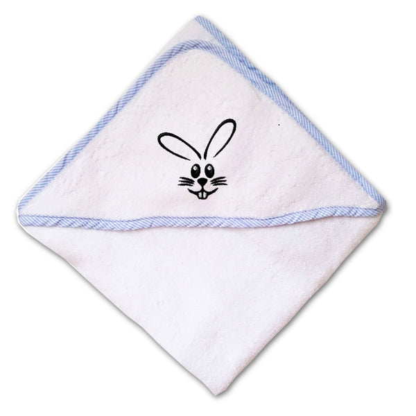 Baby Hooded Towel Bunny Face with Teeth Embroidery Kids Bath Robe Cotton - Cute Rascals