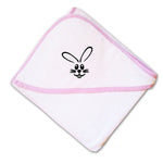 Baby Hooded Towel Bunny Face with Teeth Embroidery Kids Bath Robe Cotton - Cute Rascals