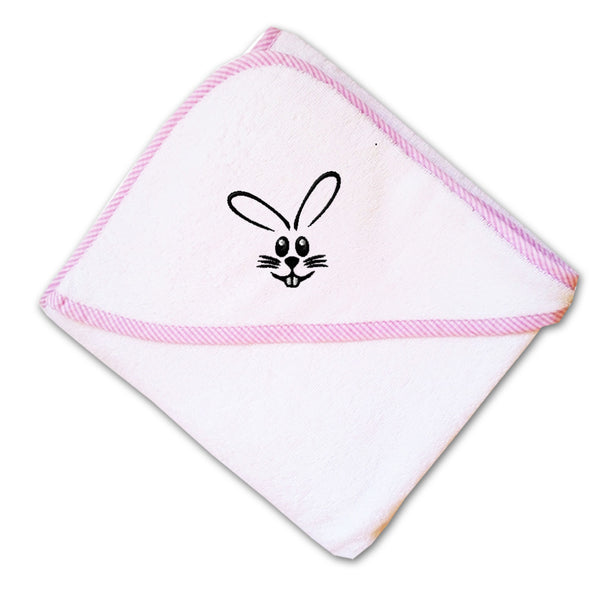 Baby Hooded Towel Bunny Face with Teeth Embroidery Kids Bath Robe Cotton - Cute Rascals