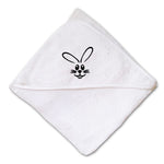 Baby Hooded Towel Bunny Face with Teeth Embroidery Kids Bath Robe Cotton - Cute Rascals