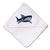 Baby Hooded Towel Angry Shark with Big Teeth Embroidery Kids Bath Robe Cotton - Cute Rascals