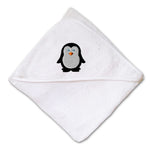Baby Hooded Towel Baby Penguin Embroidery Kids Bath Robe Cotton - Cute Rascals