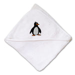 Baby Hooded Towel Penguin Big Peak Embroidery Kids Bath Robe Cotton - Cute Rascals