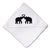 Baby Hooded Towel Elephant Couple Embroidery Kids Bath Robe Cotton - Cute Rascals