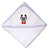 Baby Hooded Towel Smart Dog Face Red Bow Tie Embroidery Kids Bath Robe Cotton - Cute Rascals