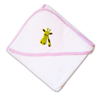 Baby Hooded Towel Cute Giraffe Face Embroidery Kids Bath Robe Cotton - Cute Rascals