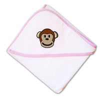 Baby Hooded Towel Cute Monkey Face Embroidery Kids Bath Robe Cotton - Cute Rascals