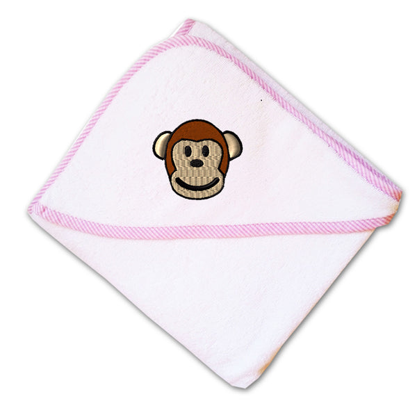 Baby Hooded Towel Cute Monkey Face Embroidery Kids Bath Robe Cotton - Cute Rascals