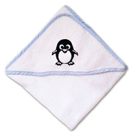 Baby Hooded Towel Cute Penguin Embroidery Kids Bath Robe Cotton - Cute Rascals