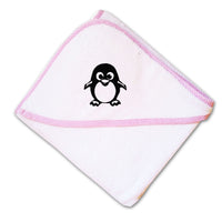 Baby Hooded Towel Cute Penguin Embroidery Kids Bath Robe Cotton - Cute Rascals