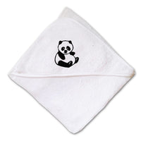 Baby Hooded Towel Chubby Panda Embroidery Kids Bath Robe Cotton - Cute Rascals